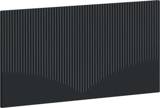 vidaXL Cabecero Montada En La Pared Hoorn Negro Madera De Ingenier&iacute;a Vidaxl