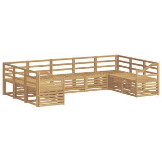 vidaXL Set Divani Legno Di Acacia Massello Vidaxl