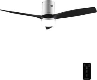 Cecotec Cecotec Ventilador De Techo Con Luz Y Mando A Distancia De 52 Energysilence Aero 5600 Classic Iron&black. Motor Dc 40w, 3 Aspas