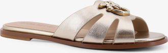 Pinko Womens Sandals Milly Gold Leather