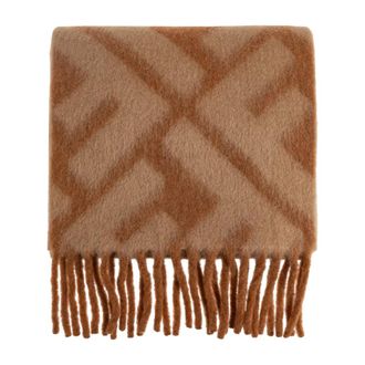 Fendi Winter Scarves, female, Brown, Size: ONE SIZE FF Scarf