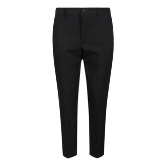 Pantaloni Torino Chinos, male, Black, S, Black Twill Biotex Stretch Trousers
