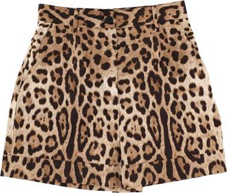 Dolce & Gabbana Leopard Print Shorts