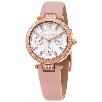 Michael Kors Parker Multi-Function Quartz Crystal White Dial Ladies Watch MK2914