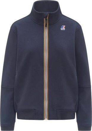 K-Way Pepin Brushed Pc Fleece - Heren - Vesten met rits - Blauw - XS - Katoen - Hoodies & sweatvesten