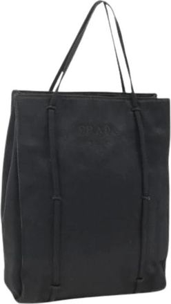 Prada Pre-owned Tote Bags, female, Black, Size: ONE SIZE Pre-owned Vintage Hand Bag