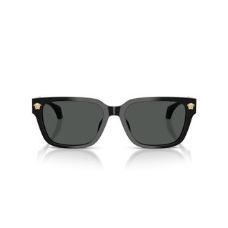 Versace 0ve4513d Bold Black Rectangular Acetate Sunglasses