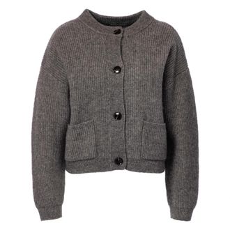 Jcsophie Perline Cardigan - Dames - Vesten - Grijs - S - Katoen - Truien & Vesten