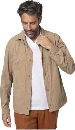 Herno Beige Nylon Overshirt - Heren - Casual Overhemden - Beige - XL - Nylon - Overhemden