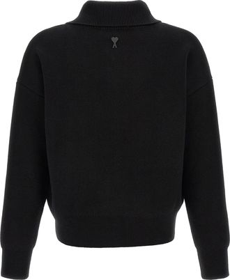 Ami Wool Cardigan - Black
