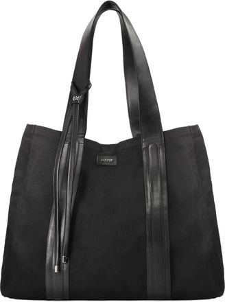 Kazar Grote losse stoffen handtas - Dames - Schoudertassen - Zwart - ONE Size - Leer - Tassen
