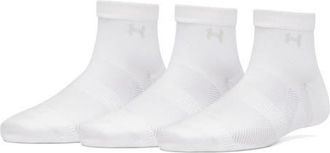 Under Armour Vanish 3-Pack Performance Quarter Socks in 100 White at Nordstrom, Size Medium