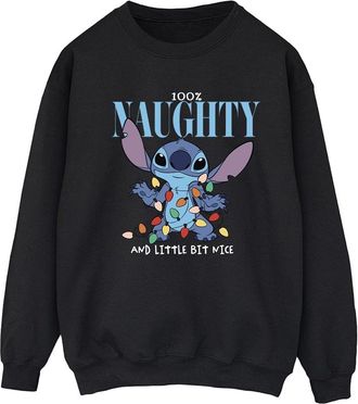 Disney Dames/Dames Lilo & Stitch Naughty & Nice Sweatshirt (Zwart)