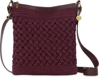 The Sak Lucia Crossbody Hand Crochet Bag in Black Cherry Cozy at Nordstrom