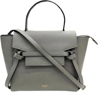 Celine Pre-owned Handbags, female, Gray, Size: ONE SIZE Pre-owned Vintage Handbag