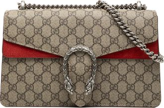 Gucci Pre-owned Womens Medium Gg Supreme Dionysus Shoulder Bag - Sage Green Textile - One Size