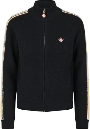 Casablanca Chaqueta de ch&aacute;ndal de lana Caf&eacute; Culture - Sweatshirts & Hoodies - Mujer - Negro - S