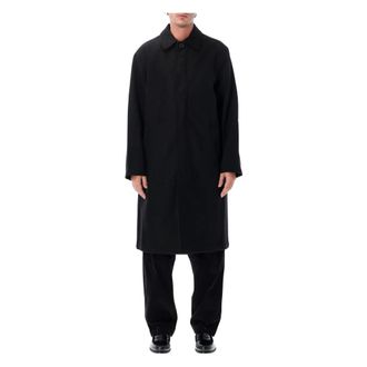 Universal Works Mowbray Mac Coat - Heren - Mantel - Zwart - XL - Wol - Jassen