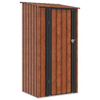 vidaXL Cobertizos De Jard&iacute;n Marr&oacute;n 103 X 86 X 200 Cm Metal Vidaxl