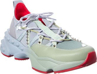 Christian Louboutin Logo Leather & Canvas Sneaker