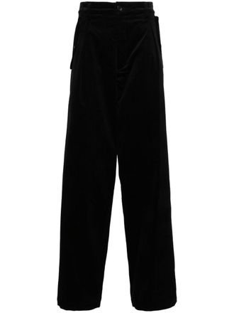 Yohji Yamamoto corduroy trousers - Black