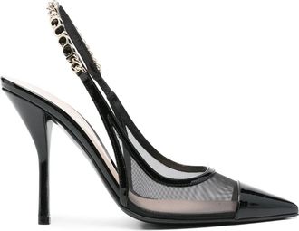Gucci 110 mm Signoria slingback pumps - Zwart