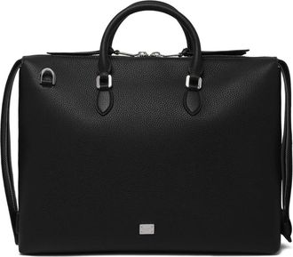 Dolce & Gabbana Leren Weekendtas - Heren - Laptoptassen - Zwart - ONE Size - Tassen