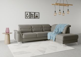 Sit&more Ecksofa &raquo;Sinatra L-Form&laquo; mit Ottomane, optional mit Kopfteilverstellung und Armteilfunktion