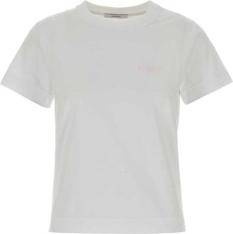 Givenchy White Logo Crew Neck T-Shirt