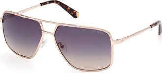Guess Accessoires, Heren, Geel, ONE Size, Moderne Aviator Zonnebril