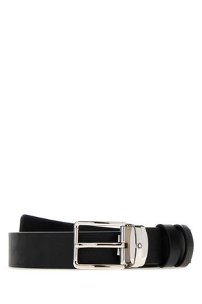 Montblanc Black Cut To Size Reversible Belt