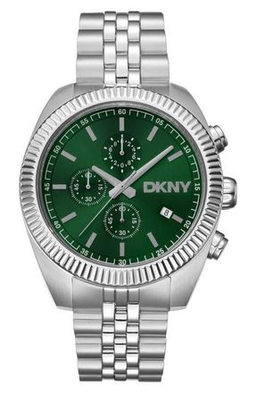 DKNY Chronograph Watch, 42mm in Dark Green at Nordstrom