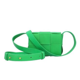 Bottega Veneta Pre-owned Vintage Schoudertas - Dames - Pre-owned - Groen - Maat: ONE Size Leer
