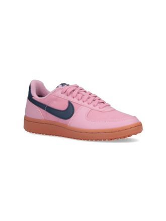 Nike Low-Top Leather-Like Sneaker - Pink