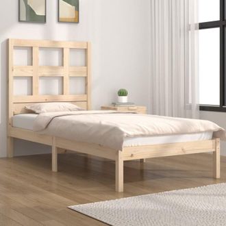 vidaXL Estructura De Cama Sin Colch&oacute;n Madera Maciza De Pino 90x200 Cm Vidaxl