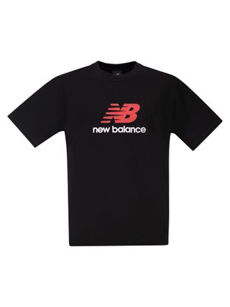 New Balance Baumwoll-T-Shirt mit Logo
