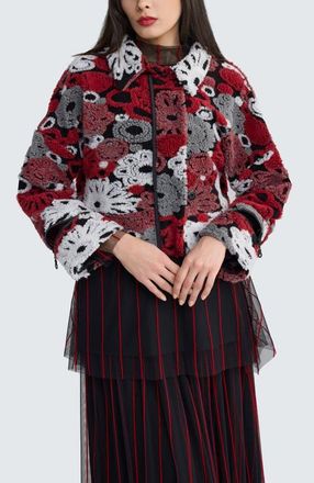 Luukaa D'Celli Aeris Convertible Short Jacket in Red at Nordstrom, Size X-Large