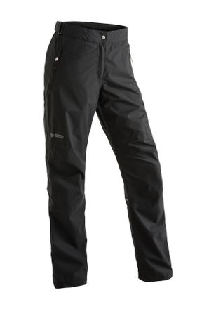 Maier Sports Regenhose MAIER SPORTS Raindrop L, Damen, Gr. 17, Kurzgr&ouml;ssen, schwarz, 100% Polyester, Hosen Regenhose, Damen Outdoorhose, wasserdicht winddicht, auc