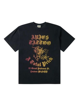 Aries graphic-print T-shirt - unisex - Cotton - M - Black