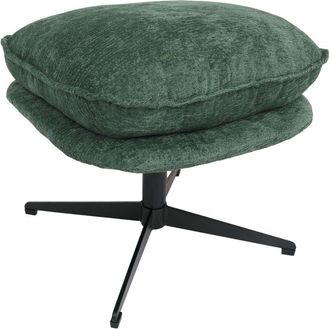 Hhg [nunca Usado] Taburete Con Tapizado Hhg-704, Taburete/reposapi&eacute;s Reposapi&eacute;s Otomana Tela/tejido Chenilla (370 G/m&sup2;), Verde