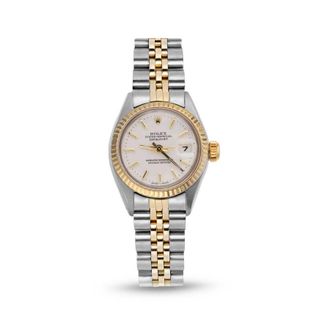 Rolex Pre-owned Rolex Datejust Automatic Chronometer White Dial Ladies Watch 69173 WSJ