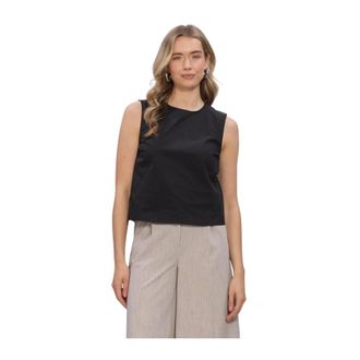 Object Object - Paige Lo S/L Top - Dames - Tops - Zwart - Maat: XS