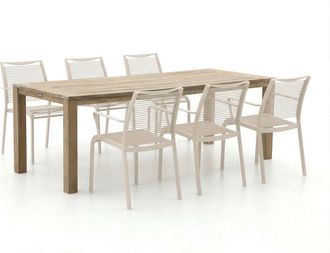 Apple Bee Hawaii/ROUGH-S 220cm dining tuinset 7-delig stapelbaar