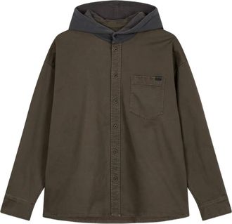 TOMBOY Overhemd met capuchon - Groen