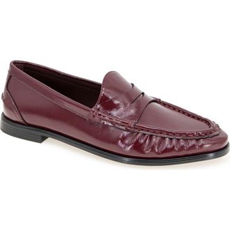 Kenneth Cole Reaction Zoila Penny Loafer in Dark Red Patent at Nordstrom Rack, Size 11