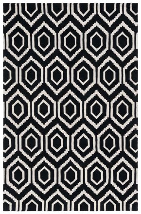 Safavieh Alfombra lana nero/neutrale 152 x 244 cm