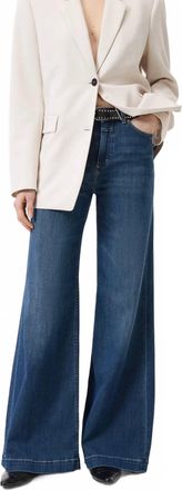 Closed Glow-Up High Waist Pants In Dark Blue