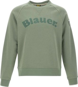Blauer Flock Camp Sweatshirt - Heren - Sweatshirts & Hoodies - Groen - Maat: L Katoen