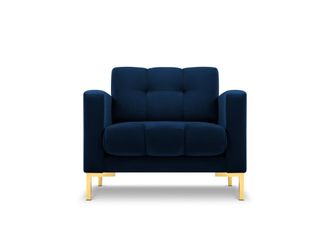 MICADONI Sill&oacute;n de terciopelo azul regio