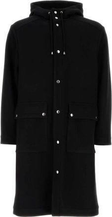 Aspesi Wool Blend Parka - Heren - Parka Jassen - Zwart - L - Wol - Jassen